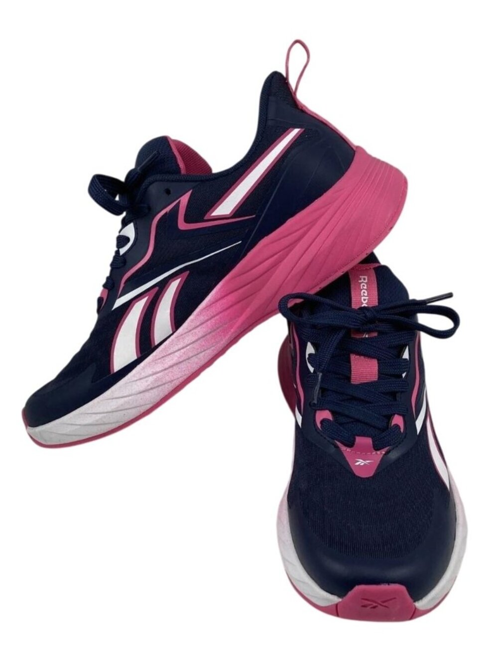 Reebok Women's Navy‎ & Pink Athletic Running Shoes Size 9.5 Comfortable